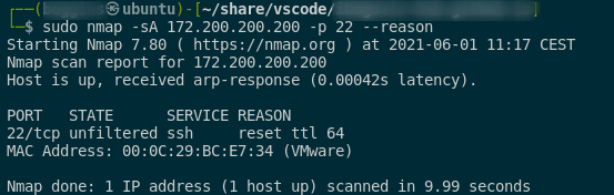 ACK scan
