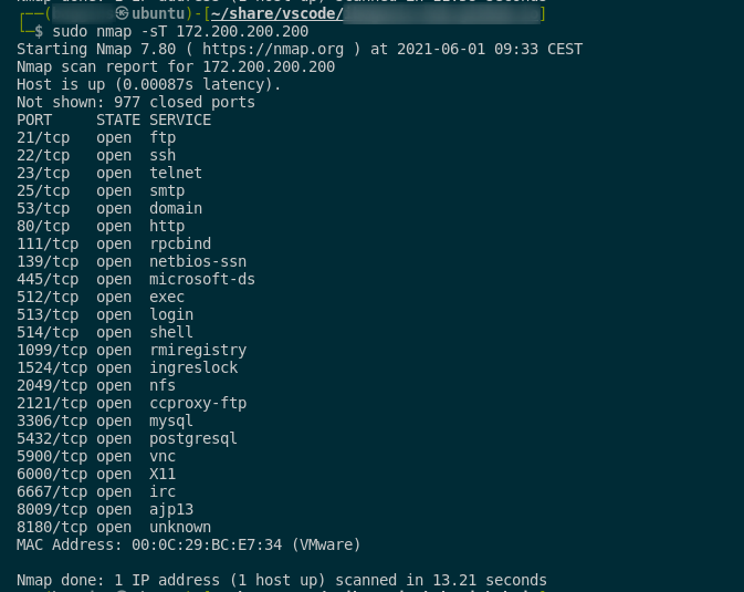TCP CONNECT scan