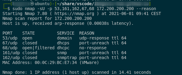 UDP scan